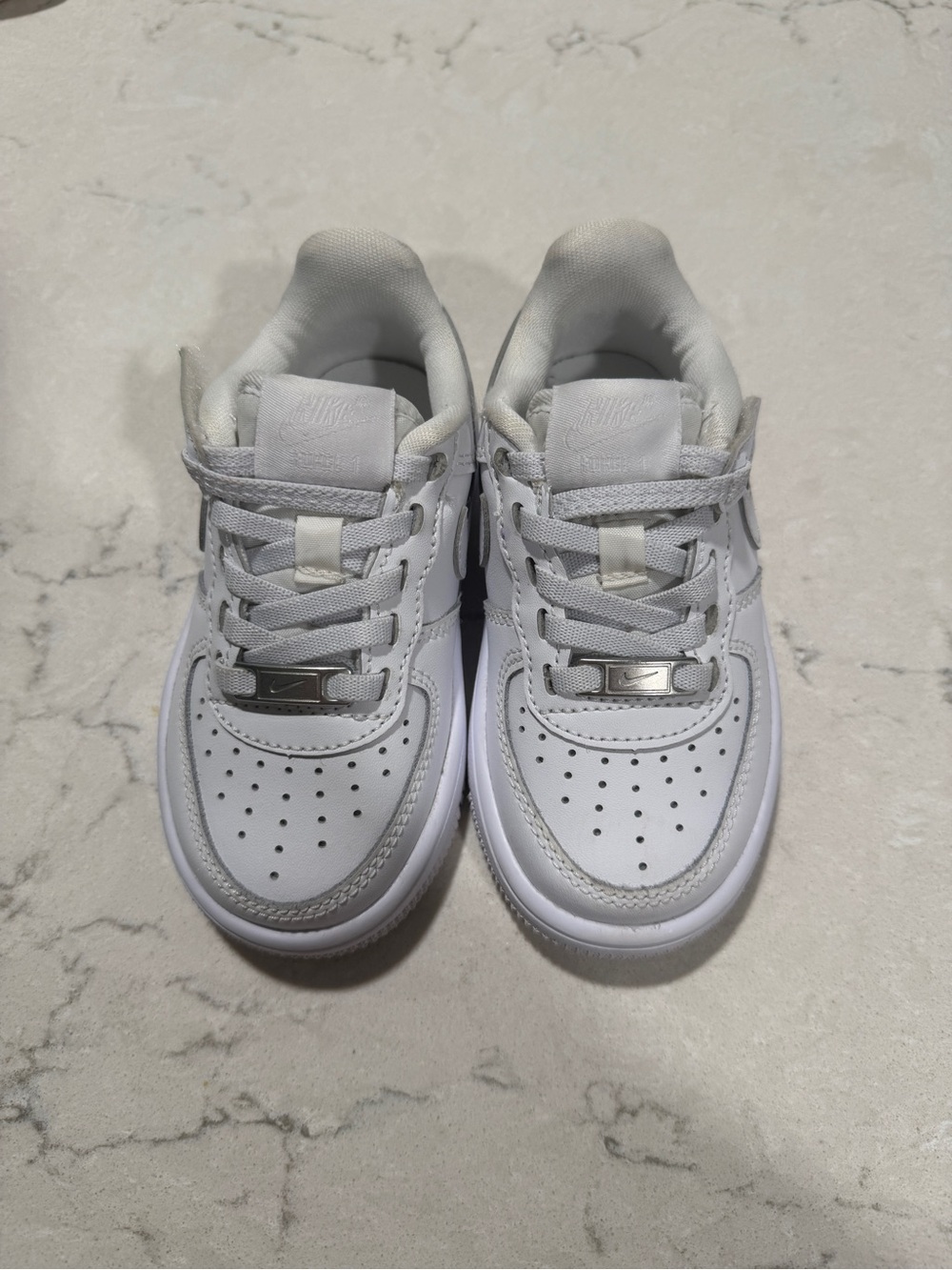 Toddler Air Force Ones - White Low-Top Sneakers